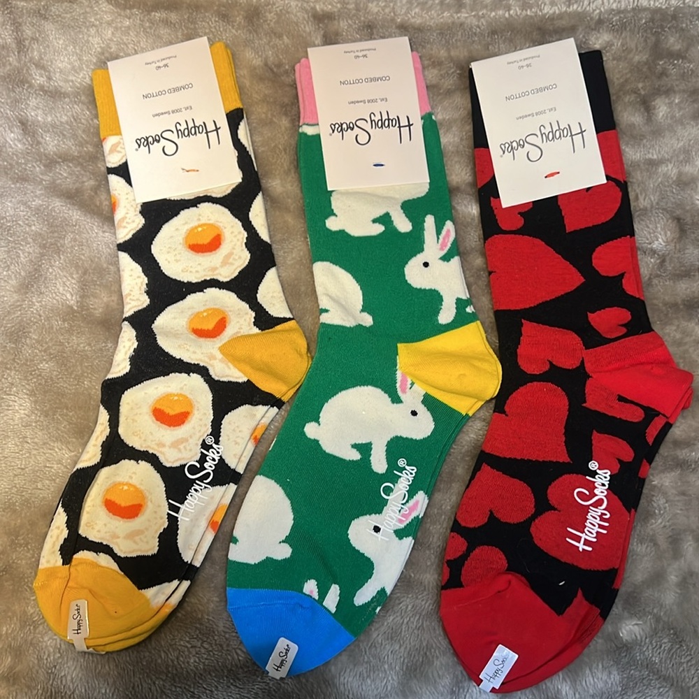 NWT Cotton Fun Happy Socks